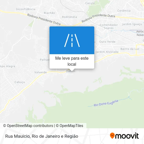 Rua Mauicio mapa