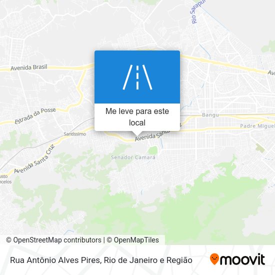Rua Antônio Alves Pires mapa