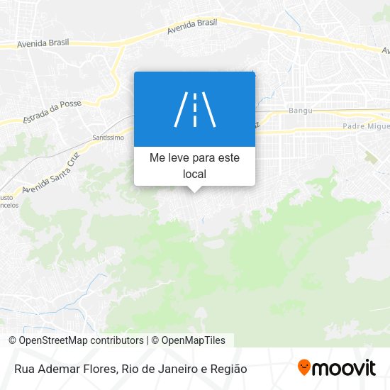 Rua Ademar Flores mapa
