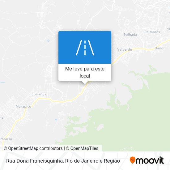 Rua Dona Francisquinha mapa