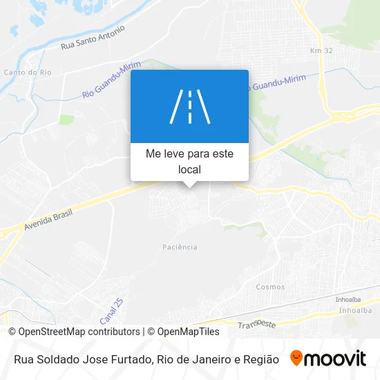 Rua Soldado Jose Furtado mapa