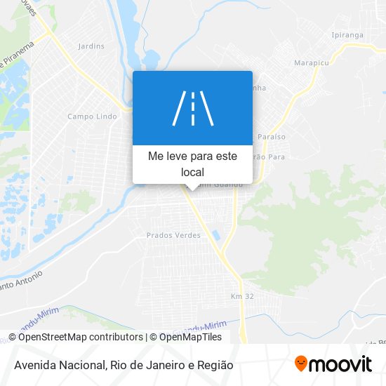 Avenida Nacional mapa