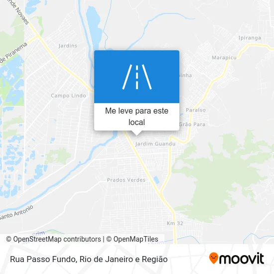 Rua Passo Fundo mapa