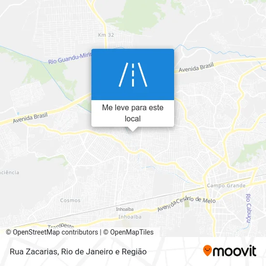 Rua Zacarias mapa