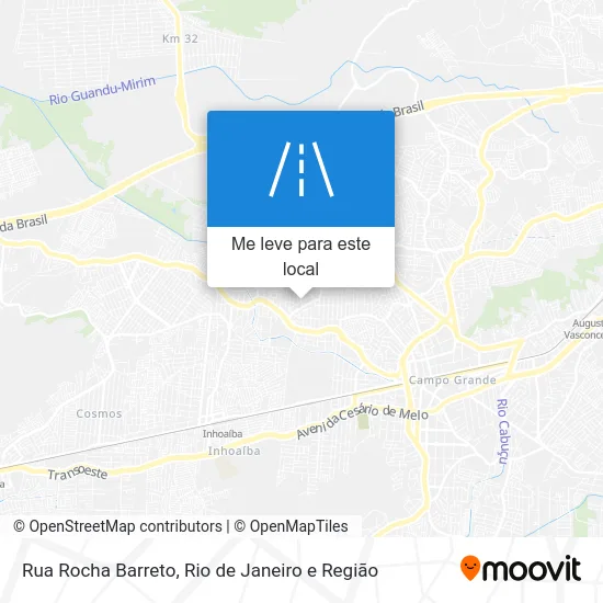 Rua Rocha Barreto mapa