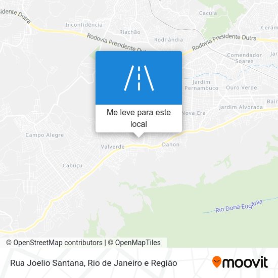Rua Joelio Santana mapa