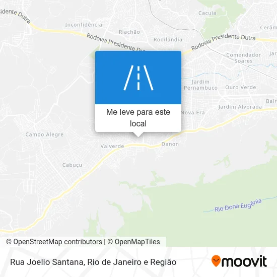 Rua Joelio Santana mapa
