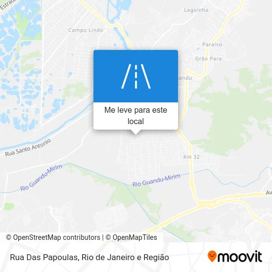 Rua Das Papoulas mapa