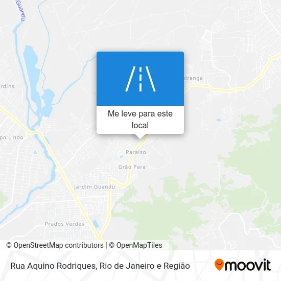 Rua Aquino Rodriques mapa