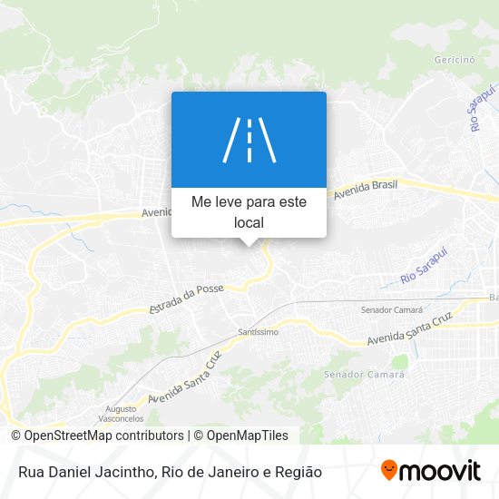 Rua Daniel Jacintho mapa