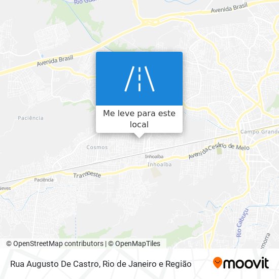 Rua Augusto De Castro mapa