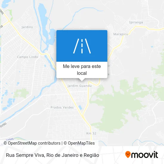 Rua Sempre Viva mapa