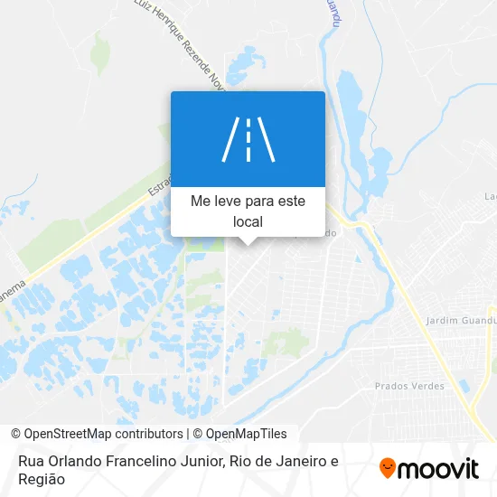 Rua Orlando Francelino Junior mapa