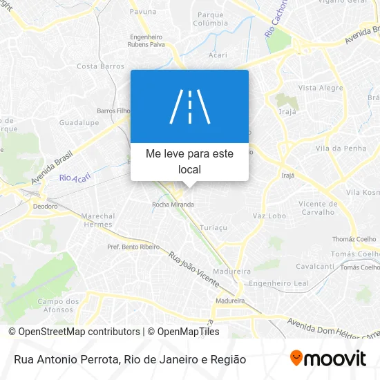 Rua Antonio Perrota mapa