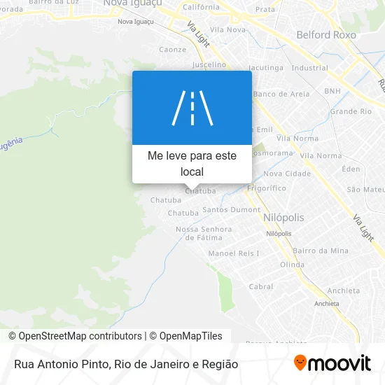 Rua Antonio Pinto mapa