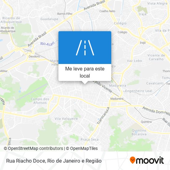 Rua Riacho Doce mapa