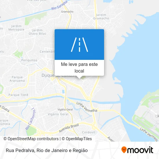 Rua Pedralva mapa