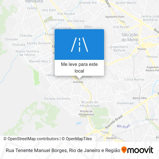 Rua Tenente Manuel Borges mapa