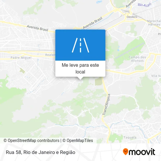 Rua 58 mapa