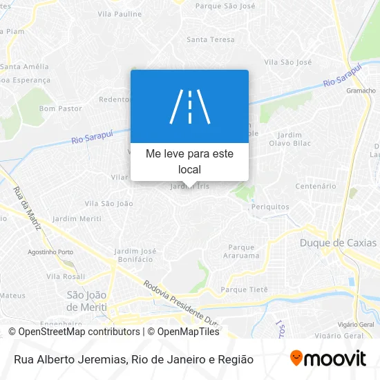 Rua Alberto Jeremias mapa