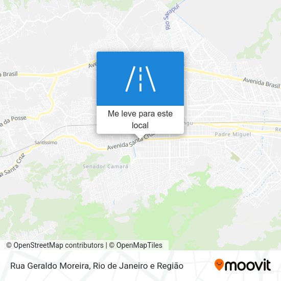 Rua Geraldo Moreira mapa