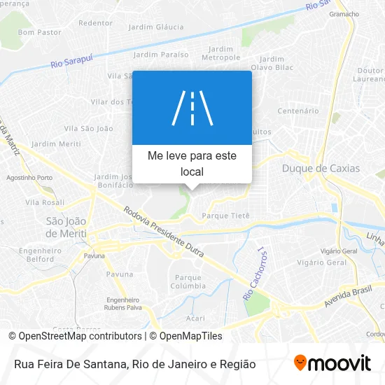Rua Feira De Santana mapa