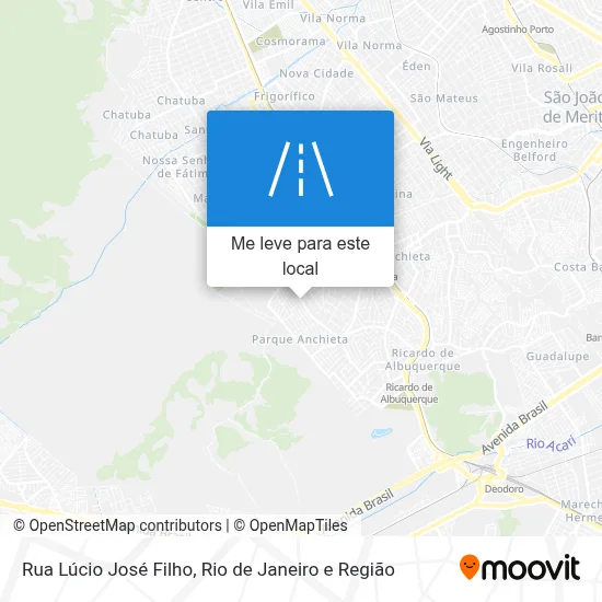 Rua Lúcio José Filho mapa