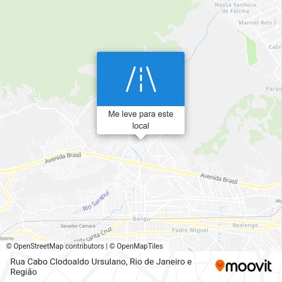 Rua Cabo Clodoaldo Ursulano mapa