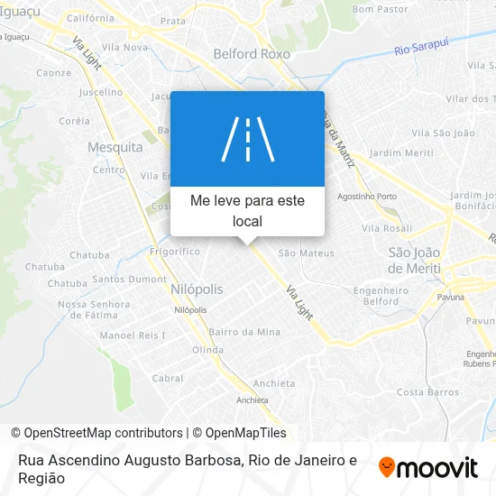Rua Ascendino Augusto Barbosa mapa