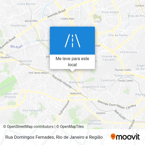 Rua Domingos Fernades mapa