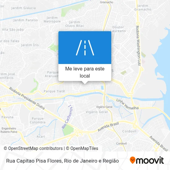 Rua Capitao Pisa Flores mapa