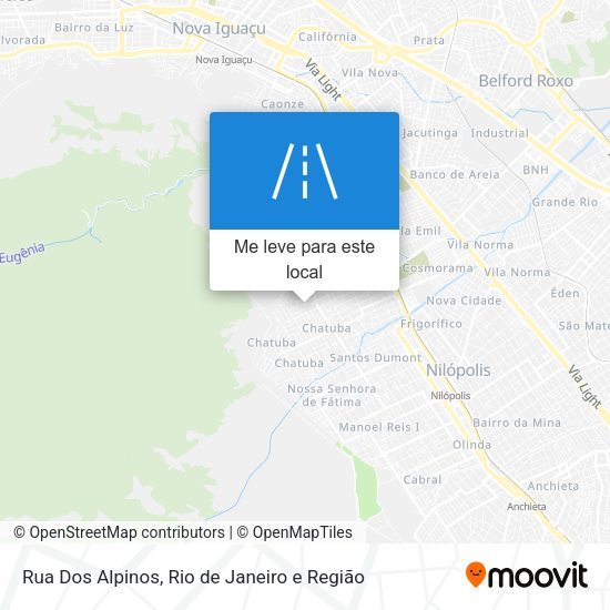 Rua Dos Alpinos mapa