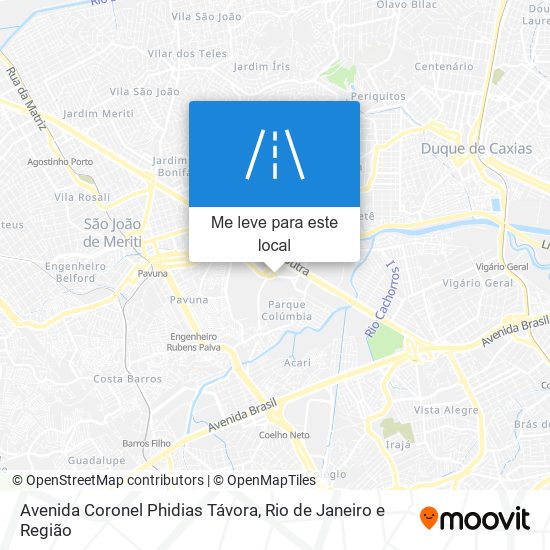Avenida Coronel Phidias Távora mapa