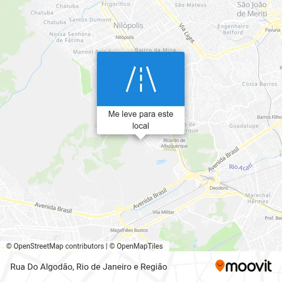 Rua Do Algodão mapa
