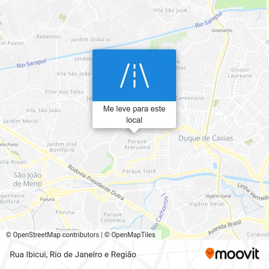 Rua Ibicui mapa