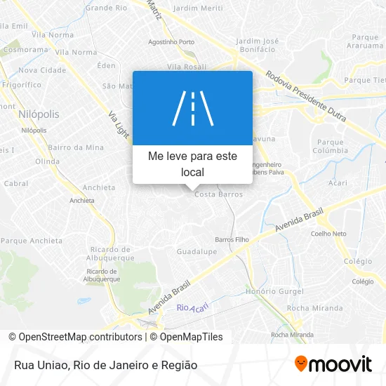 Rua Uniao mapa