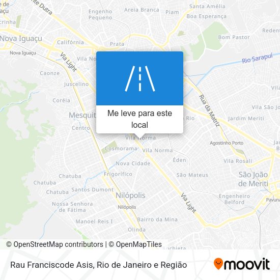 Rau Franciscode Asis mapa