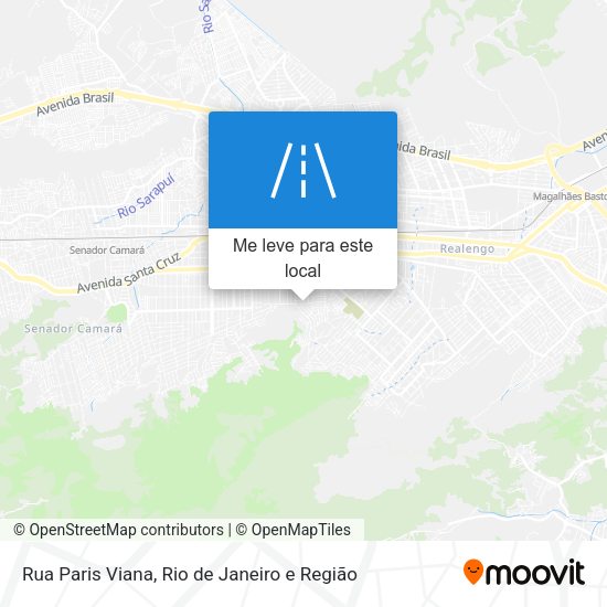 Rua Paris Viana mapa