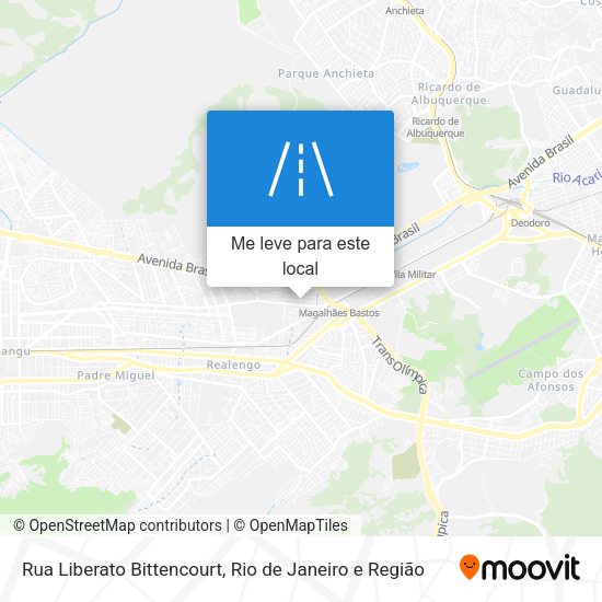 Rua Liberato Bittencourt mapa