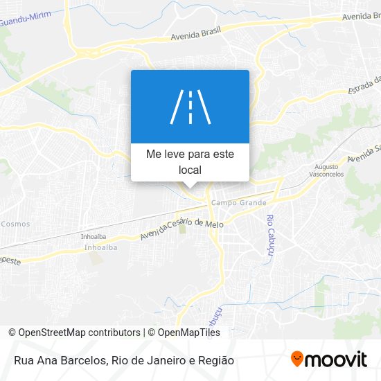 Rua Ana Barcelos mapa