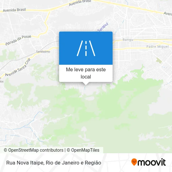 Rua Nova Itaipe mapa