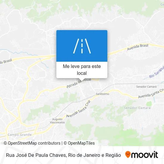 Rua José De Paula Chaves mapa