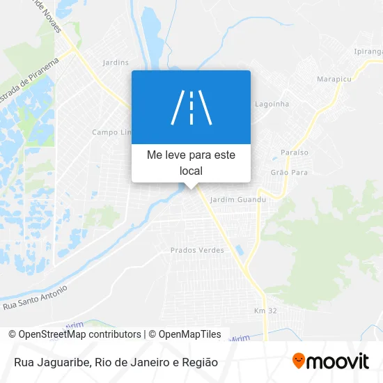 Rua Jaguaribe mapa