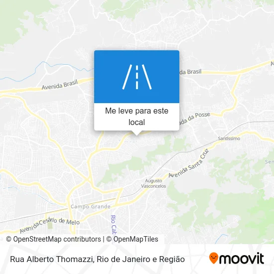 Rua Alberto Thomazzi mapa