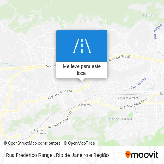 Rua Frederico Rangel mapa
