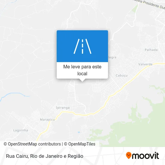 Rua Cairu mapa