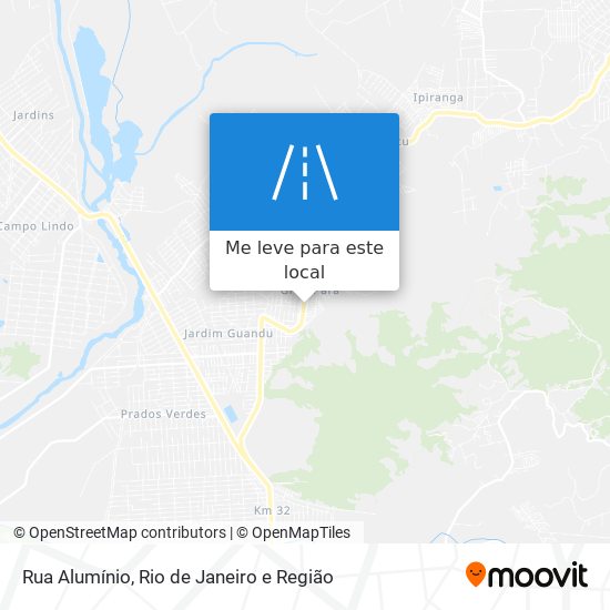 Rua Alumínio mapa