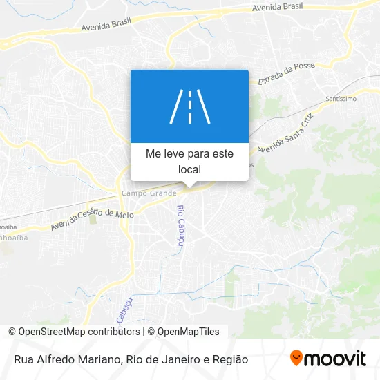Rua Alfredo Mariano mapa