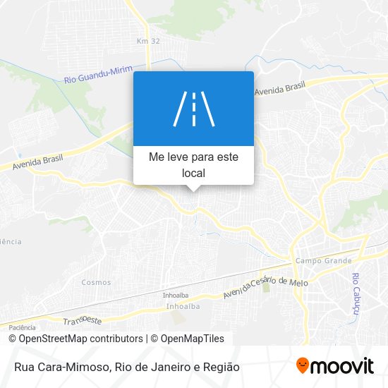 Rua Cara-Mimoso mapa