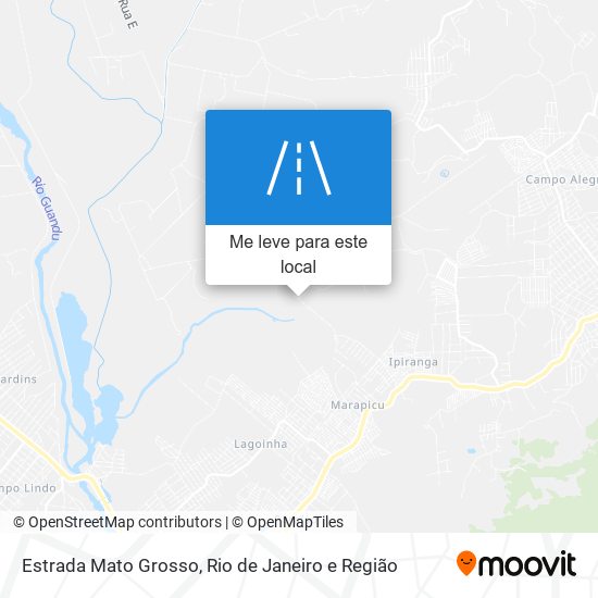 Estrada Mato Grosso mapa